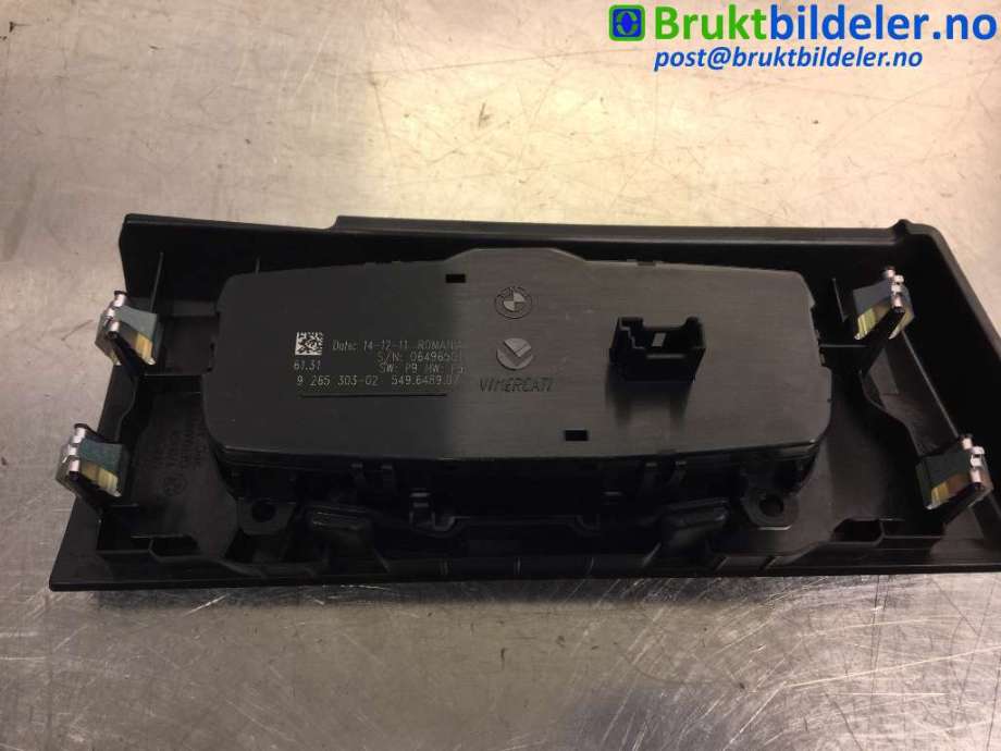 Bryter lys til BMW 1-Serie 2011-2015 (Fase 1) (F20/F21) (F20/F21) (BMW|9 265 303-02|)