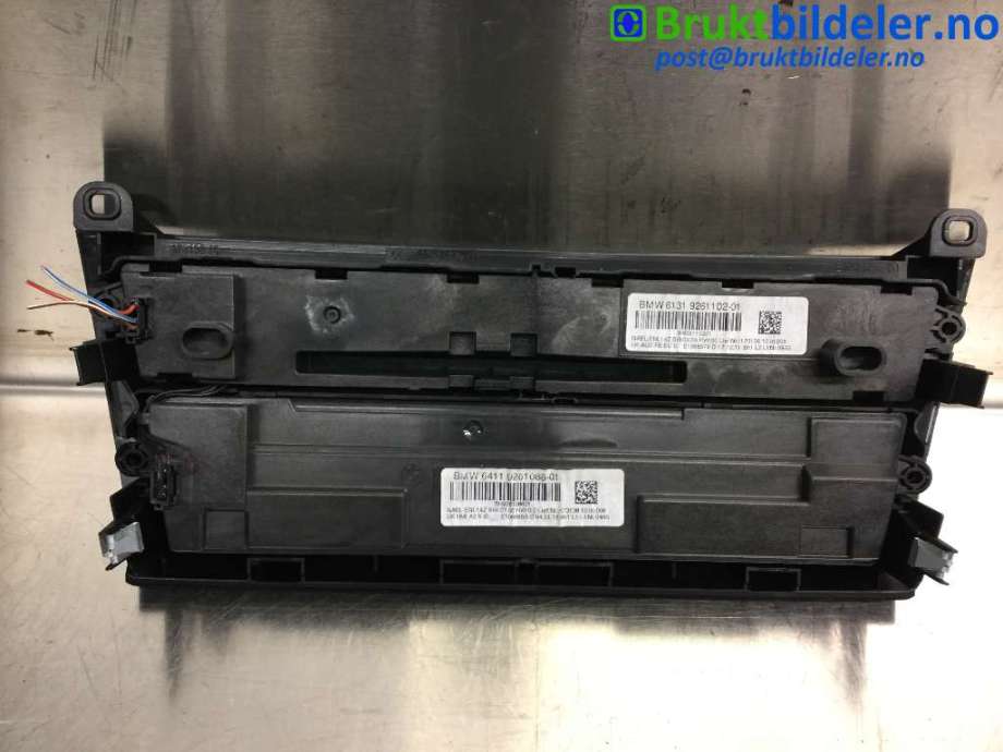 Varmeapparat betjening til BMW 1-Serie 2011-2015 (Fase 1) (F20/F21) (F20/F21) (BMW|6411 9 261 086-01||6131 9 261 102-01)