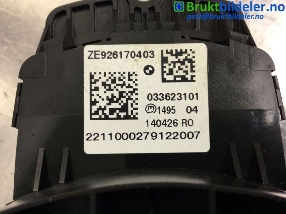 Bryter diverse til BMW 1-Serie 2011-2015 (Fase 1) (F20/F21) (F20/F21) (BMW|ZE 9 261 704-03|033623101|)