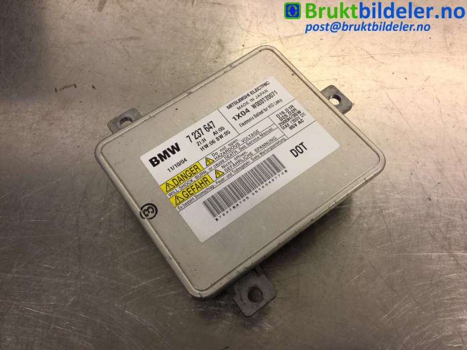 Styreenhet xenon/ballast til BMW 1-Serie 2011-2015 (Fase 1) (F20/F21) (F20/F21) (BMW|7 237 647|W003T20071|)