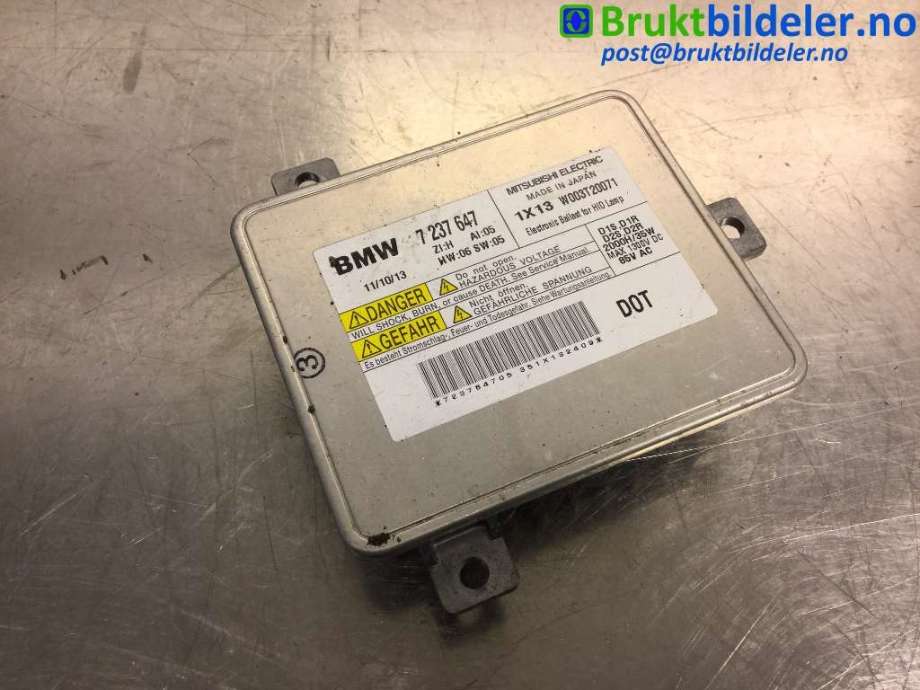 Styreenhet xenon/ballast til BMW 1-Serie 2011-2015 (Fase 1) (F20/F21) (F20/F21) (BMW|7 237 647|W003T20071|)