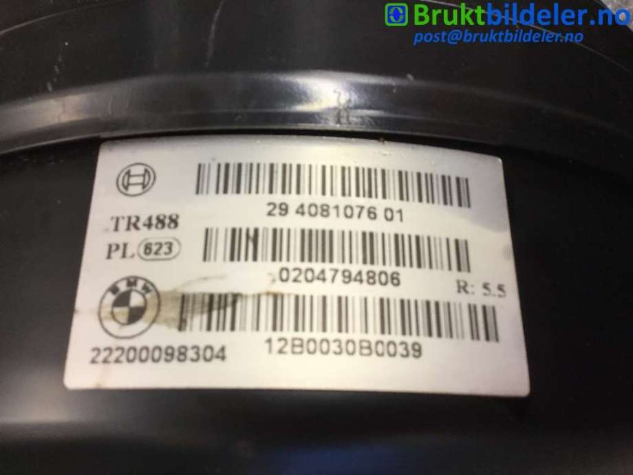 Bremsekraft-forsterker til BMW 1-Serie 2011-2015 (Fase 1) (F20/F21) (F20/F21) (BMW|2220 009 830 4|29 4081076 01|0 204 794 806)