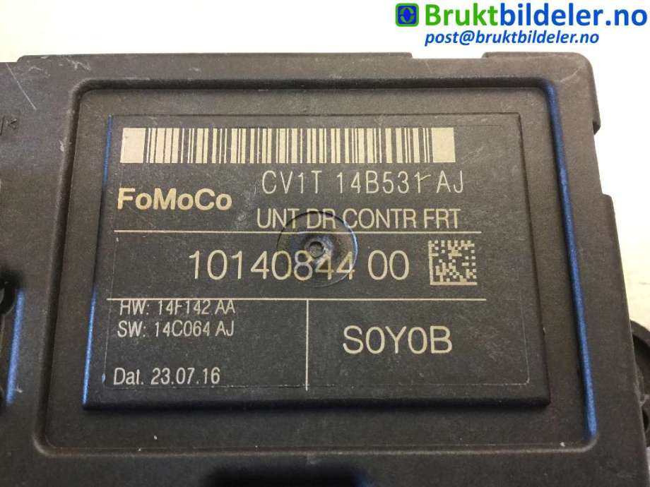 Styreenhet dør venstre foran til Ford Fiesta 2013-2017 (Type VI, Fase 2) (FORD|CV1T-14B531-AJ|10140844-00|)