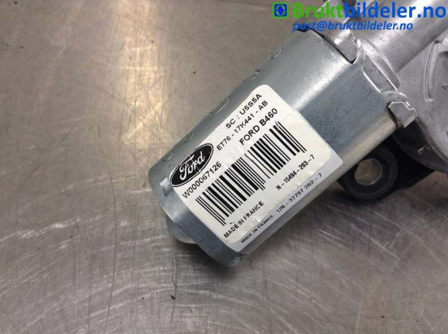 Viskermotor bakrute til Ford Transit Courier 2018-2023 (Type I, Fase 2)  (FORD|ET76-17K441-AB|W000067126|)
