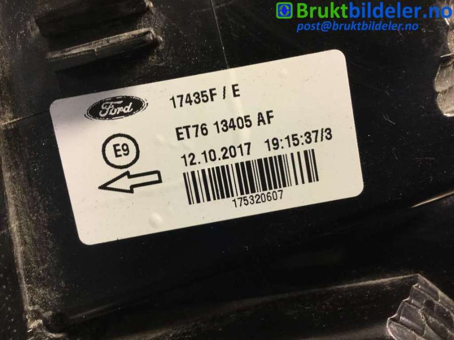 Baklykt venstre til Ford Transit Courier 2018-2023 (Type I, Fase 2)  (FORD|ET76-13405-AF|)