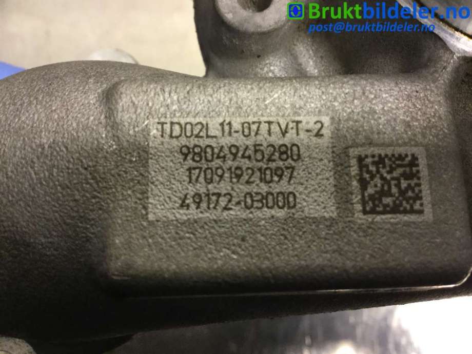Turbo til Ford Transit Courier 2018-2023 (Type I, Fase 2)  (FORD||49172-03000|9804945280)