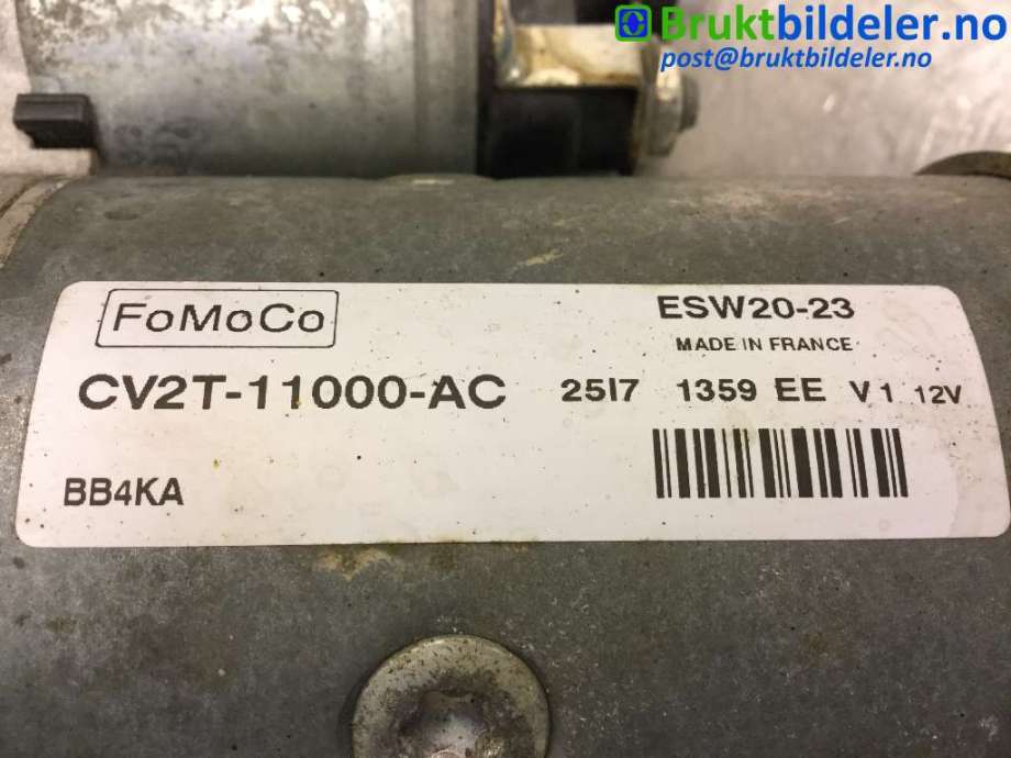Starter diesel til Ford Transit Courier 2018-2023 (Type I, Fase 2)  (FORD|CV2T-11000-AC|)