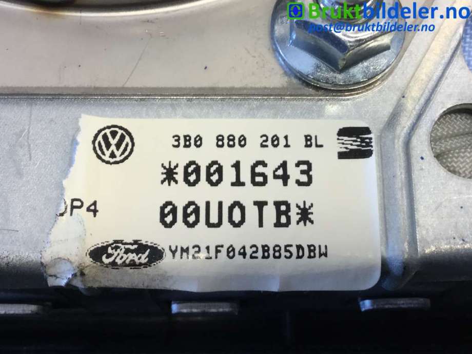 Airbag rattpute til VW Sharan 2000-2010 (Type I, Fase 2) (VOLKSWAGEN|3B0880201BL|)