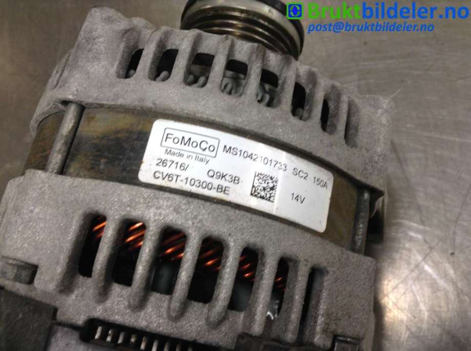 Dynamo til Ford Fiesta 2013-2017 (Type VI, Fase 2) (FORD|CV6T-10300-BE|MS1042101733|)