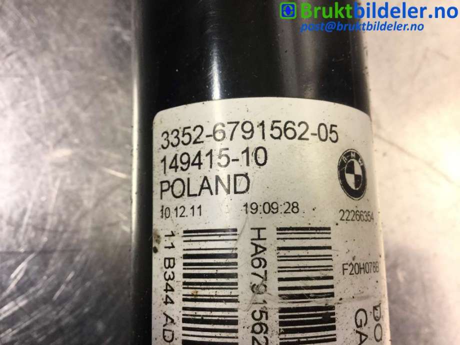 Støtdemper bak til BMW 1-Serie 2011-2015 (Fase 1) (F20/F21) (F20/F21) (BMW|3352 6 873 722||3352 6 791 562)