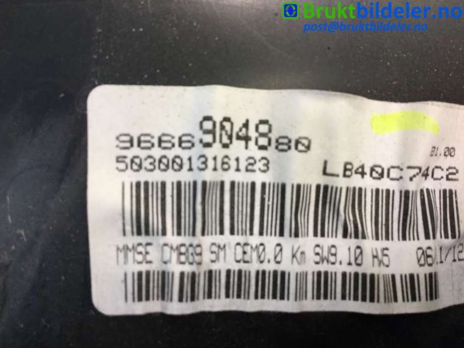 Instrumentpanel til Fiat Scudo 2007-2017 (Type II)  (FIAT|96 669 048 80|)