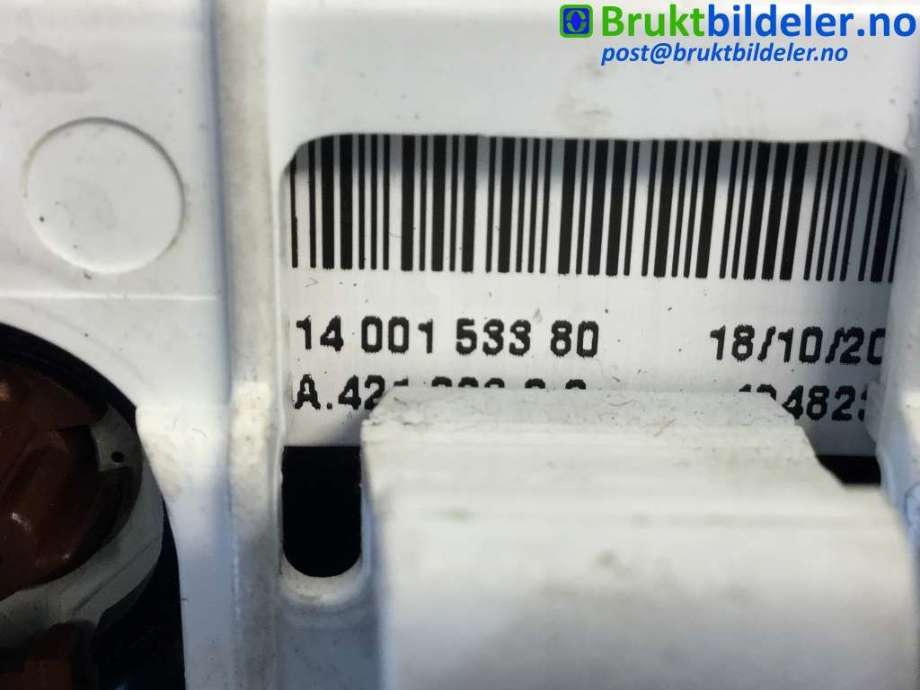Varmeapparat betjening til Fiat Scudo 2007-2017 (Type II)  (FIAT|14 001 533 80|)