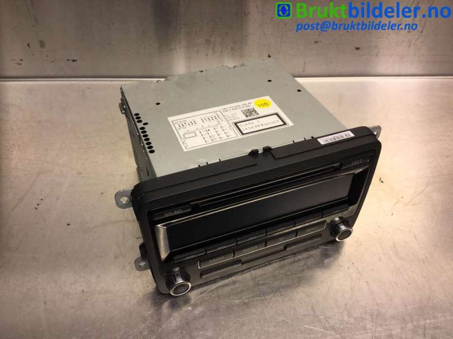 Bilstereo til VW Caddy 2010-2015 (Type III, Fase 2)  (VOLKSWAGEN|1K0 035 186 AP|7 640 213 360|)