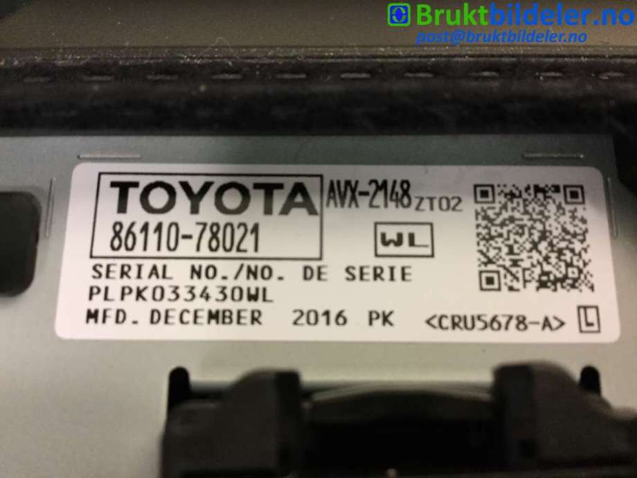 Instrument kjørecomputer til Lexus NX 2014-2021 (Type I) (AZ10) (AZ10) (LEXUS|86110-78021|)