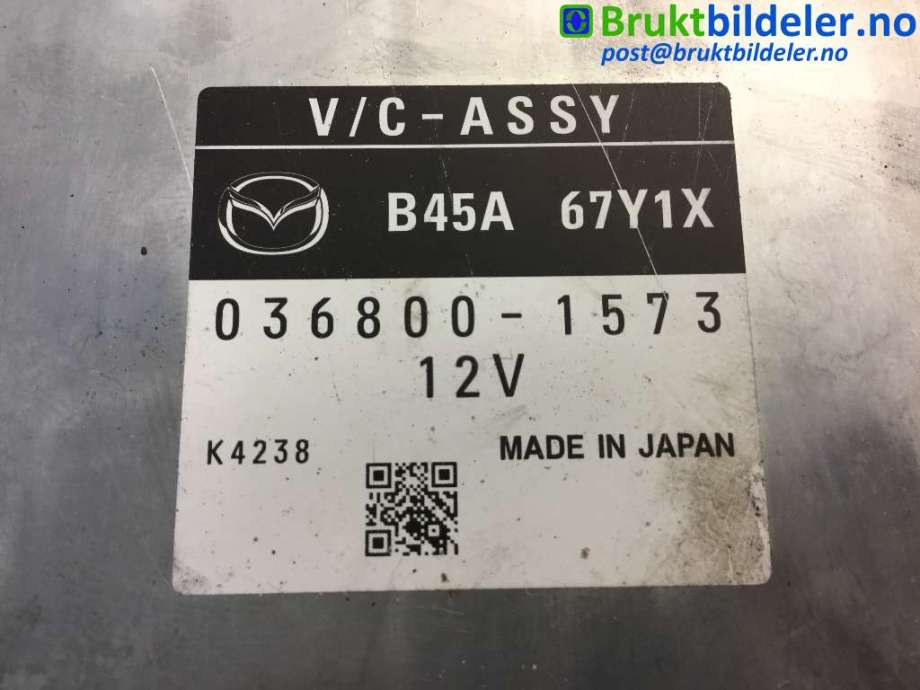 Styreenhet diverse til Mazda 3 2013-2016 (Type III, Fase 1)  (MAZDA|B45A-67-Y1X|036800-1573|)