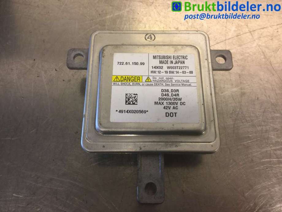 Styreenhet xenon/ballast til Volvo V40 2012-2019  (VOLVO|722 61 150 99|W003T22771|722.61.150.99)