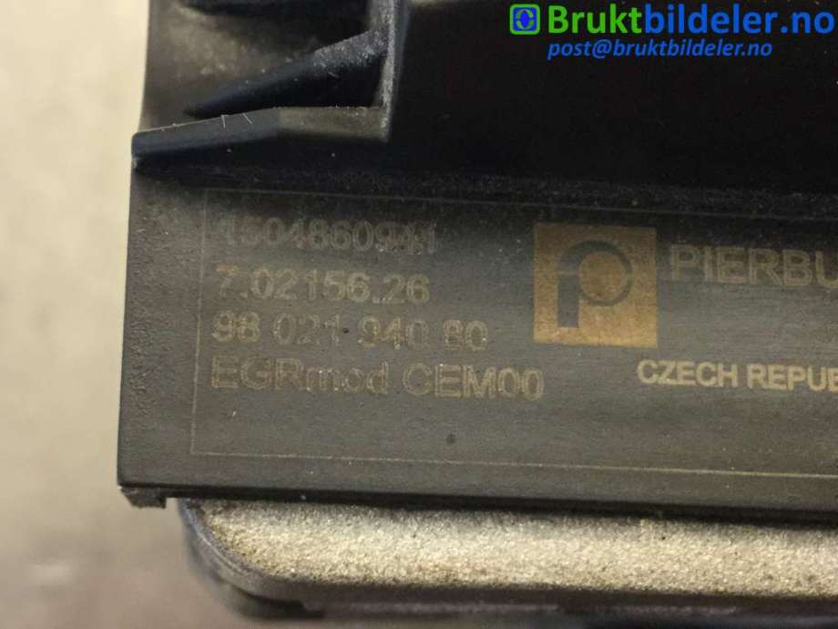 EGR-ventil til Volvo V40 2012-2019  (VOLVO||1504860941|98 021 940 80)