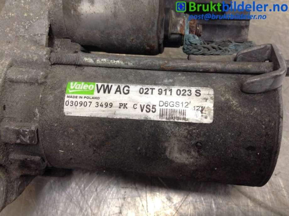 Starter til VW Polo 2005-2009 (Type IV, Fase 2)  (VOLKSWAGEN|02T 911 023 S|D6GS12|)