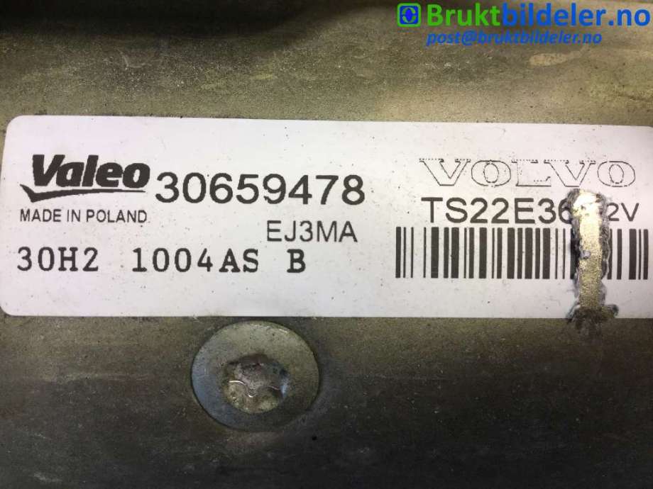 Starter diesel til Volvo V40 2012-2019  (VOLVO|30659478|TS22E36|)