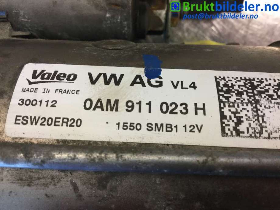 Starter diesel til VW Caddy 2010-2015 (Type III, Fase 2)  (VOLKSWAGEN|0AM 911 023 H|ESW20ER20|)