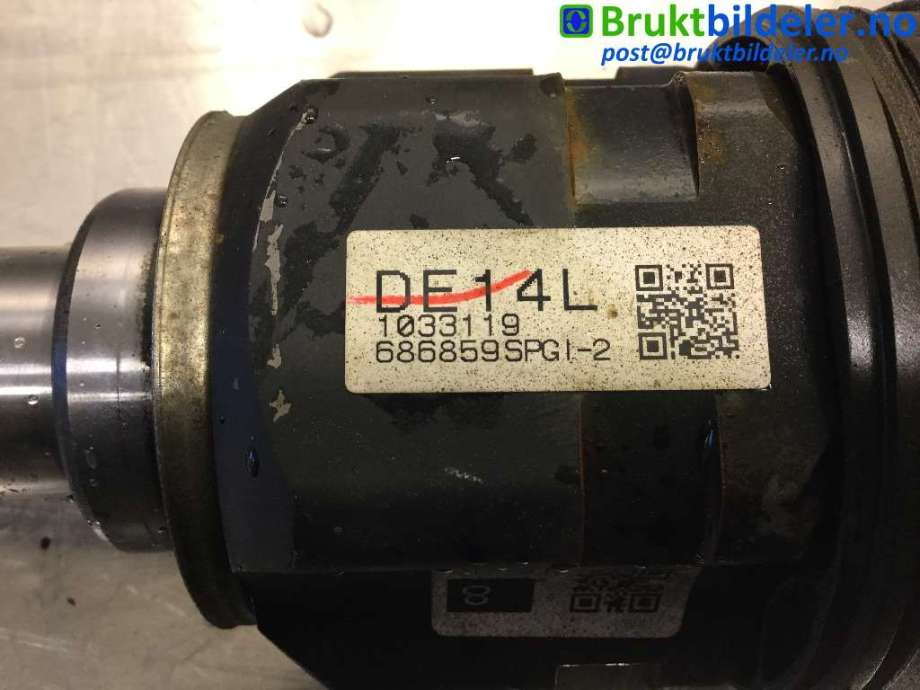 Drivaksel venstre foran, elbil til Toyota Auris 2010-2012 (Type I, Fase 2)  (TOYOTA|43420-12A60|)