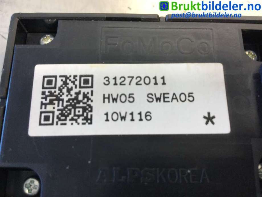 Bryter ruteheis til Volvo XC60 2008-2013 (Type I, Fase 1)  (VOLVO|31272011|)