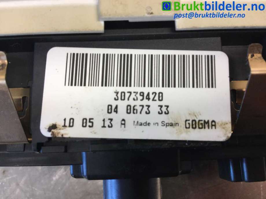 Bryter lys til Volvo XC60 2008-2013 (Type I, Fase 1) (VOLVO|30739420|)