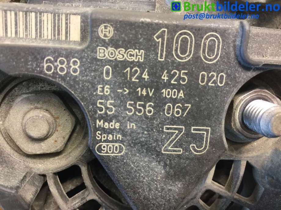 Dynamo til Opel Vectra C 2005-2008 (Type II)  (OPEL|55 556 067|0 124 425 020|)