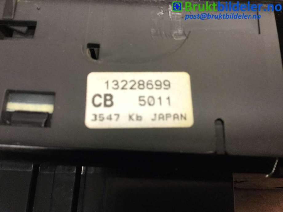 Bryter ruteheis til Opel Astra H 2004-2009 (OPEL|13228699|)