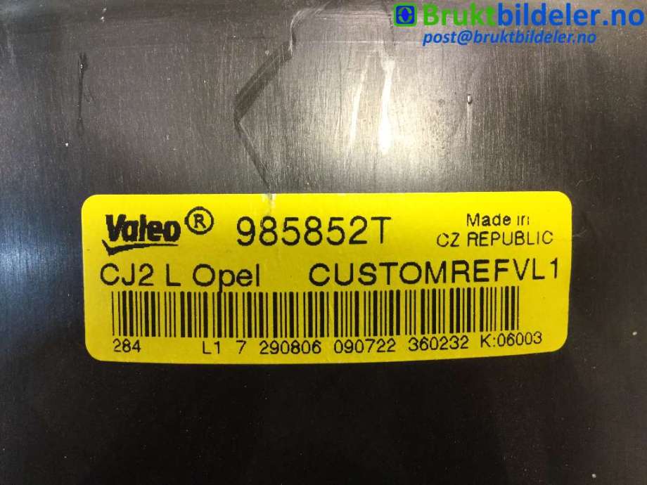 Varmeapparat motor til Opel Vectra C 2005-2008 (Type II) (OPEL||985852T)