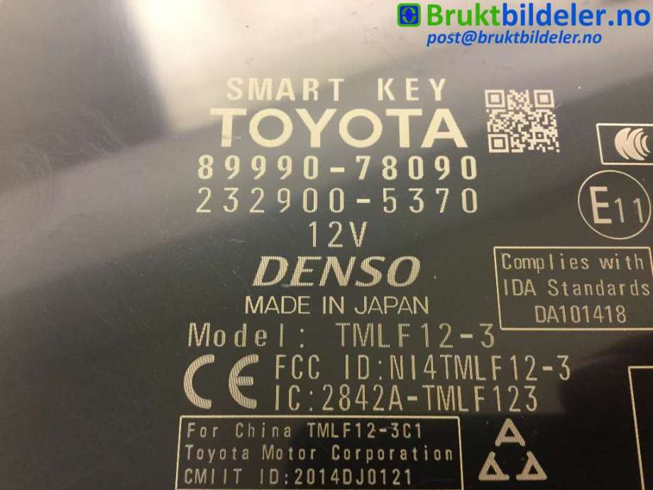 Styreenhet nøkkelfri/keyless til Lexus NX 2014-2021 (Type I) (AZ10) (AZ10) (LEXUS|89990-78090|232900-5370|)