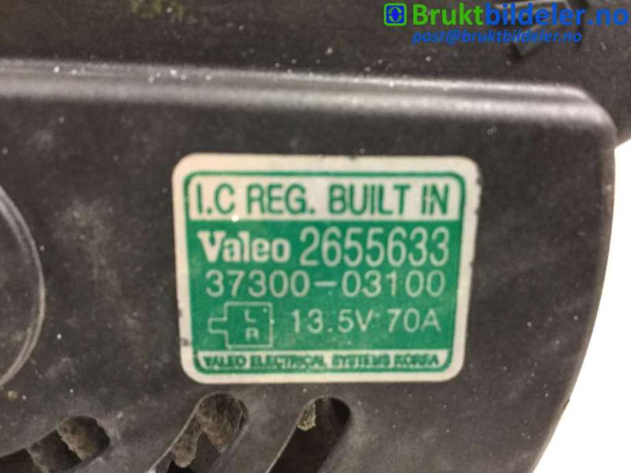 Dynamo til Hyundai i20 2009-2014 (Type I)  (HYUNDAI|37300-03100|2655633|)