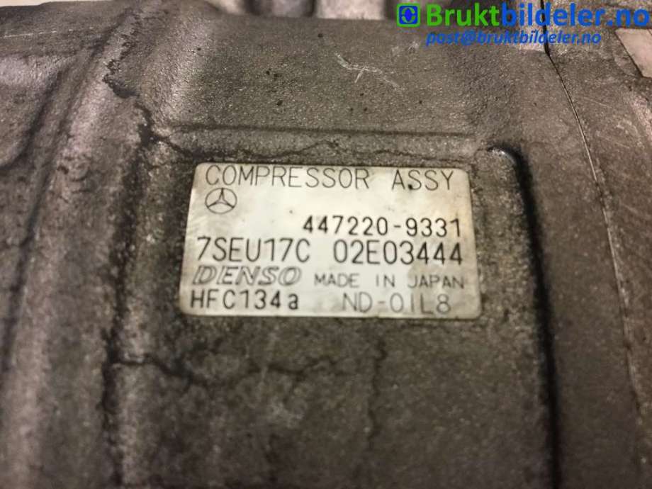 Aircondition kompressor til Mercedes E-Klasse 2002-2006 (Fase 1) (W211) (W211) (MERCEDES||447220-9331)