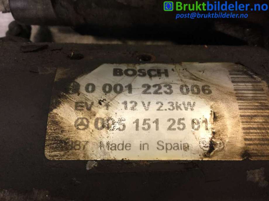 Starter diesel til Mercedes E-Klasse 2002-2006 (Fase 1) (W211) (W211) (MERCEDES|005 151 25 01|0 001 223 006|)
