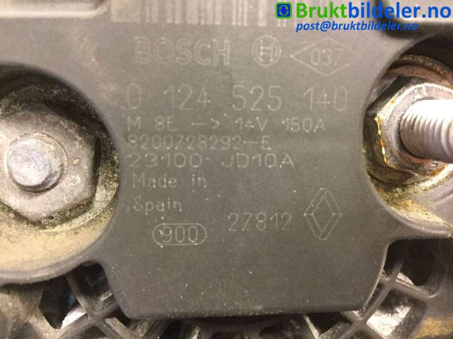 Dynamo til Nissan NV200 2010-2019  (NISSAN|23100 JD10A|0 124 525 140|)