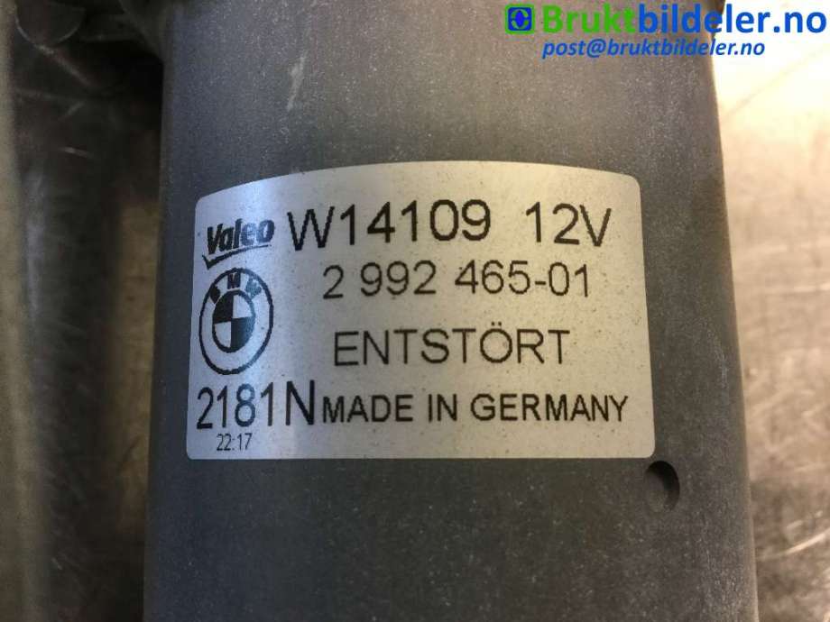 Viskermotor frontrute til BMW X1 2009-2015 (E84) (E84) (BMW|2 992 465-01|W14109|2 990 025-07)