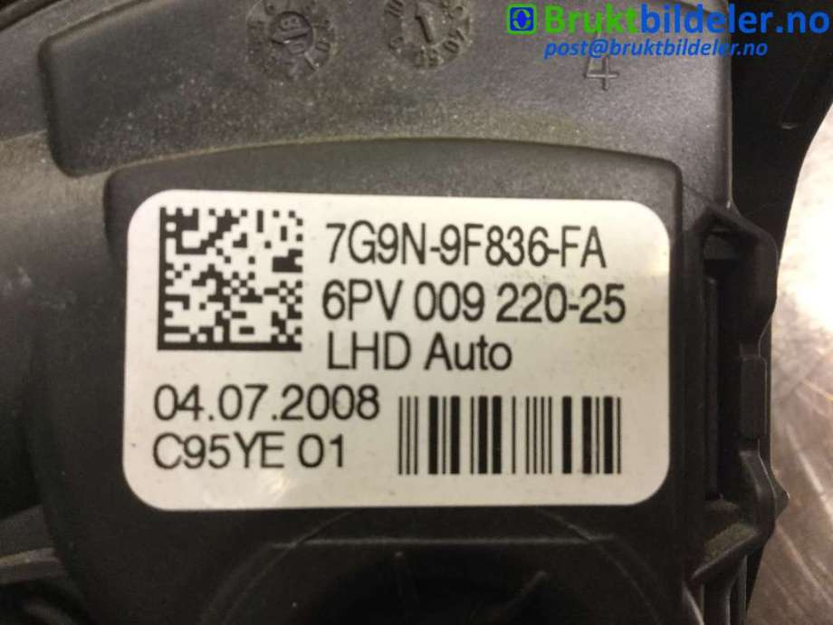 Pedal gass til Land Rover Freelander 2007-2014 (Type II)  (LAND-ROVER|7G9N-9F836-FA|6PV 009 220-25|)
