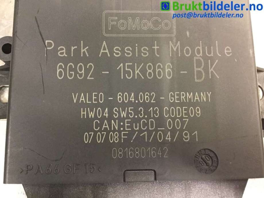 Styreenhet parkering til Land Rover Freelander 2007-2014 (Type II) (LAND-ROVER|6G92-15K866-BK|604.062|)