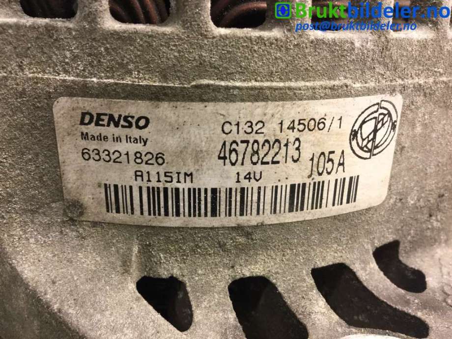 Dynamo til Alfa Romeo GT 2004-2010  (ALFA ROMEO|46782213||C132 14506/1)