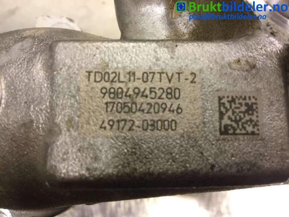 Turbo til Ford Transit Connect 2013-2018 Type II, Fase 1  (FORD|9804945280|49172-03000|TD02L11-07TVT-2)