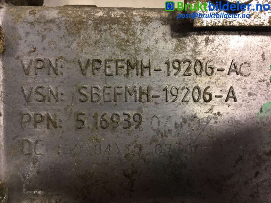 EGR-ventil til Ford Transit Connect 2013-2018 Type II, Fase 1  (FORD|FM5Q-9D475-AA02||VPEFMH-19206-A)