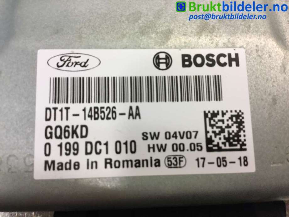 Styreenhet tenning til Ford Transit Connect 2013-2018 Type II, Fase 1  (FORD|DT1T-14B526-AA|0 199 DC1 010|)