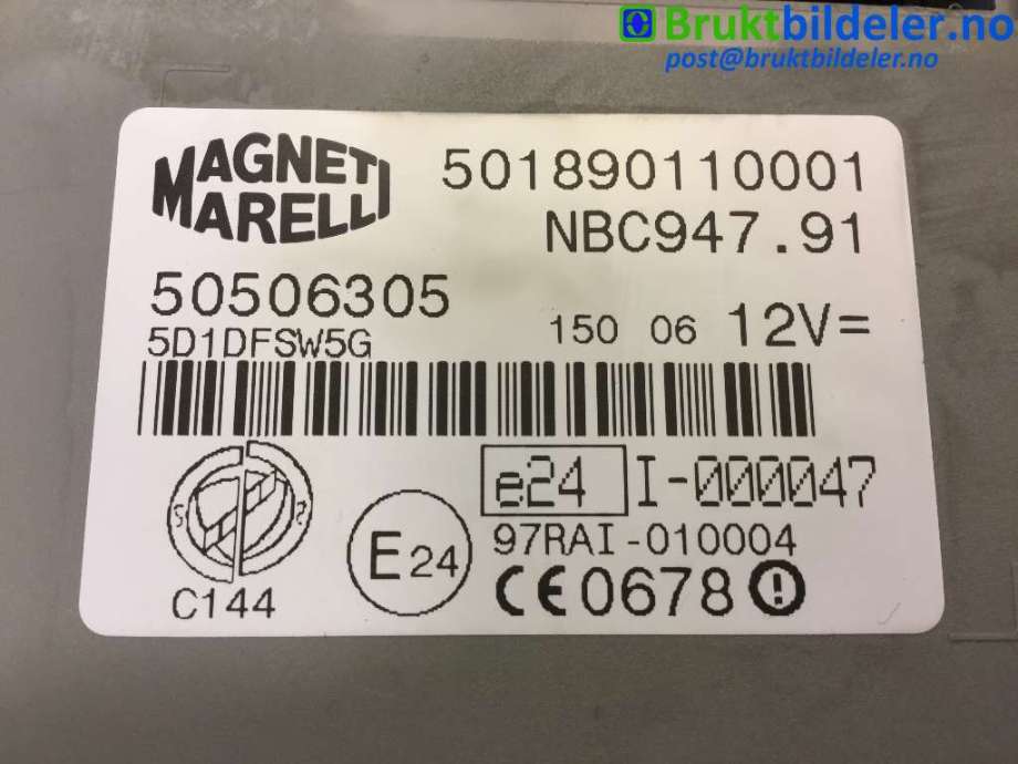 Styreenhet diverse til Alfa Romeo GT 2004-2010 (ALFA ROMEO|50506305|501890110001|)