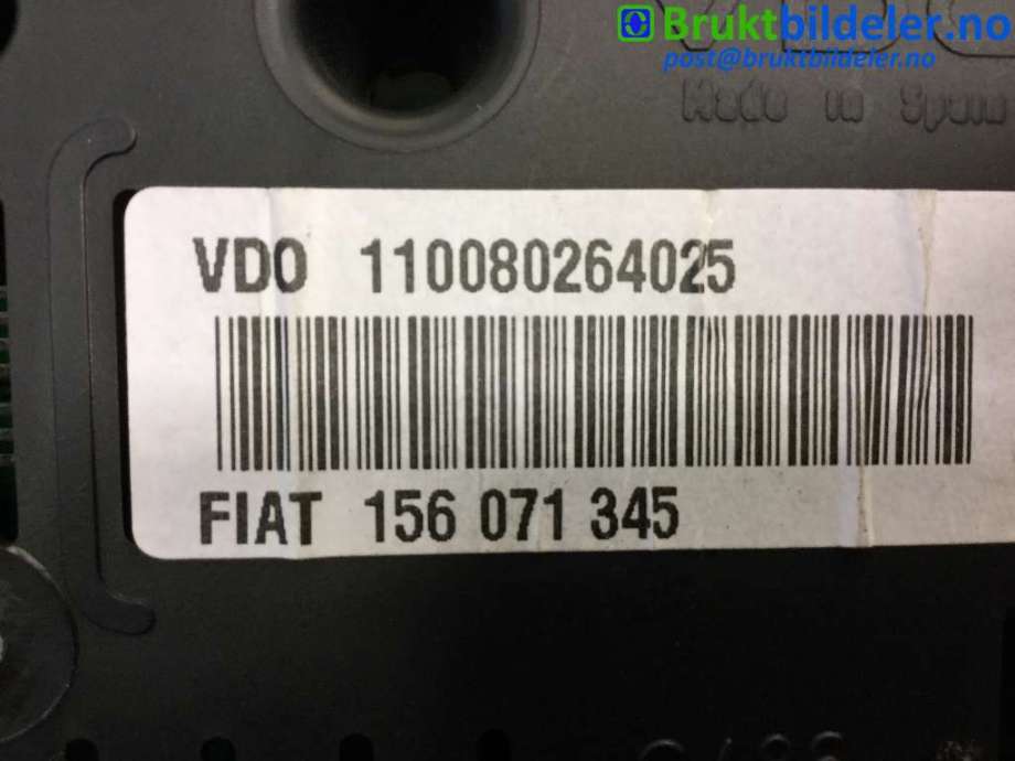 Instrumentpanel til Alfa Romeo GT 2004-2010  (ALFA ROMEO|156071345|110080264025|)