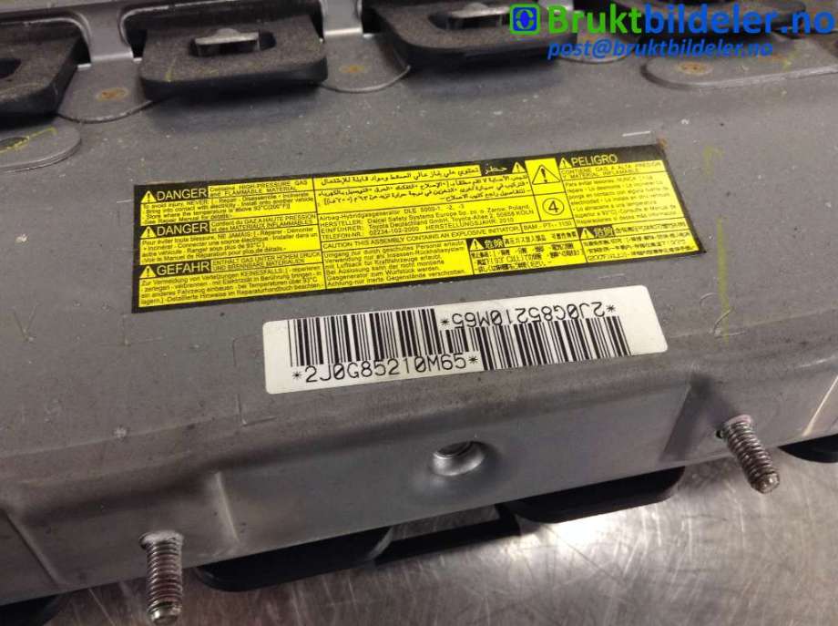 Airbag kne til Toyota Avensis 2009-2015 (Type III, Fase 1) (TOYOTA||2J0G85210M65)