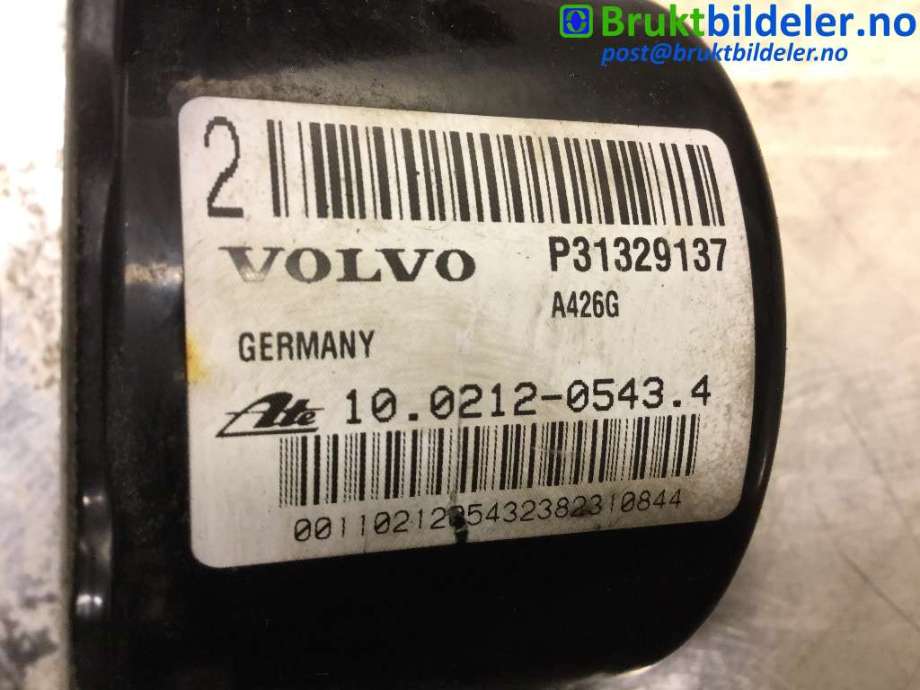 ABS sentral til Volvo V60 2010-2013 (Type I, Fase 1)  (VOLVO|P31329137|10.0212-0543.4|31329137)