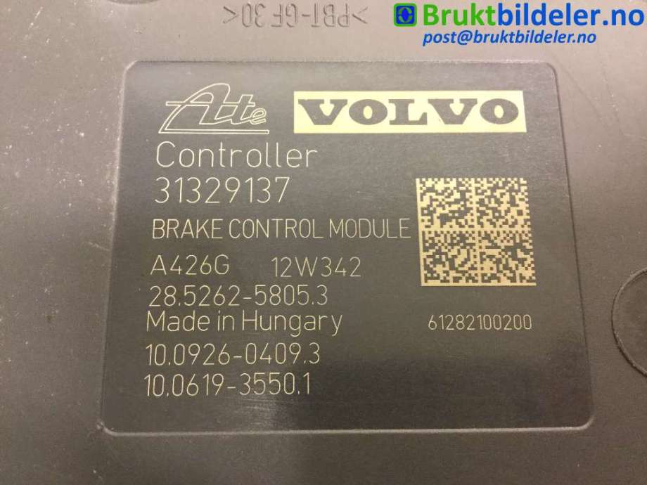 ABS sentral til Volvo V60 2010-2013 (Type I, Fase 1)  (VOLVO|P31329137|10.0212-0543.4|31329137)