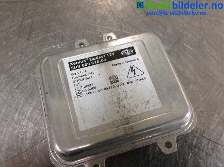 Styreenhet xenon/ballast til Škoda Octavia 2009-2013 (Type II, Fase 2)  (SKODA||5DV 009 610-00)