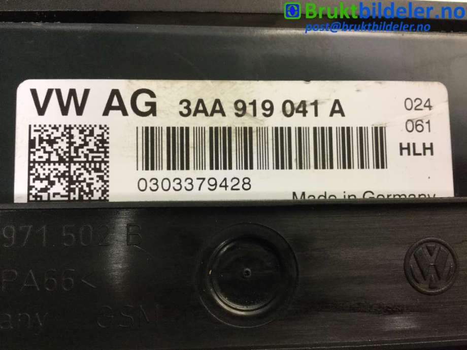 Styreenhet diverse til VW Transporter / Caravelle 2009-2015 (Fase 2) (T5) (T5) (VOLKSWAGEN|3AA 919 041 A|)