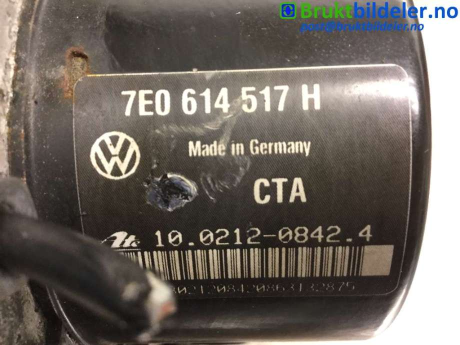 ABS sentral til VW Transporter / Caravelle 2009-2015 (Fase 2) (T5) (T5) (VOLKSWAGEN|7E0 614 517 H|10.0212-0842.4|7E0 907 379 K)